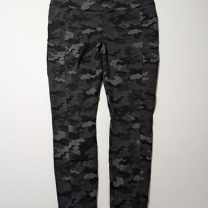 CAbi Black and Gray Camouflage Leggings